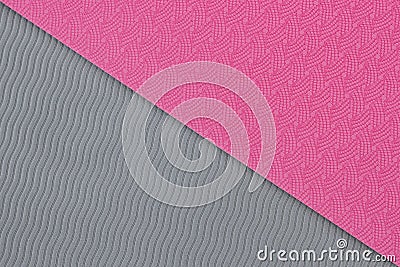 Pink yoga mat texture Stock Photo