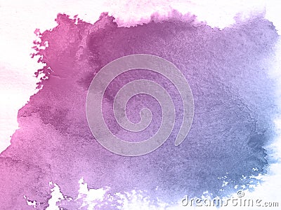 Pinkand blue flower watercolor texture background, beautiful creative planet. Stock Photo