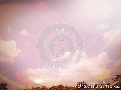 Pinky sky Stock Photo