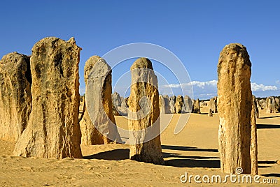 Pinnacles desert Stock Photo