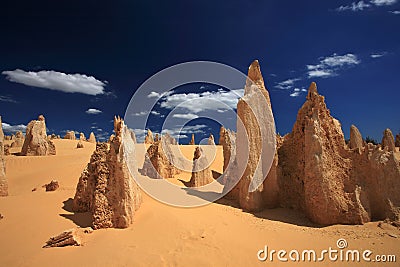 The Pinnacles Desert,West Australia Stock Photo