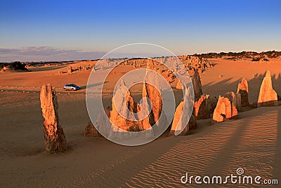 Pinnacles Desert,Western Australia Stock Photo