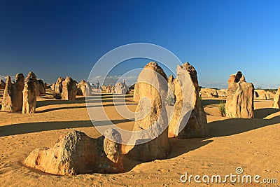 Pinnacles Desert,Western Australia Editorial Stock Photo