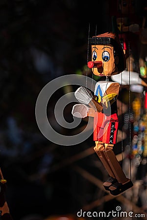 Pinocchio Wooden Marionette, Carlo Collodi fictional character Editorial Stock Photo