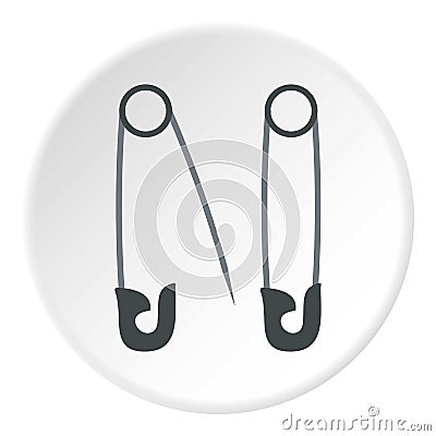 Pins icon circle Vector Illustration