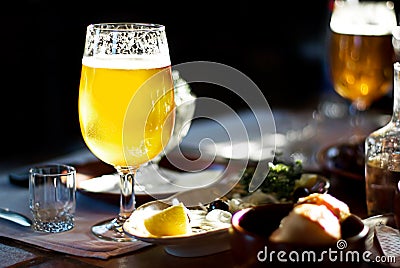 A Pint of Beer Stock Photo