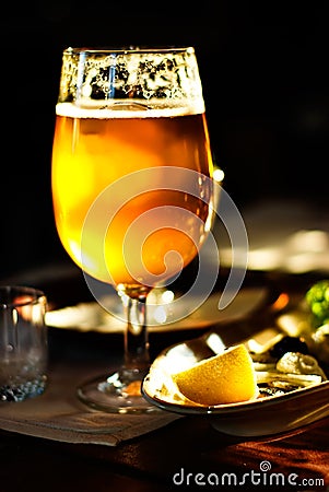 A Pint of Beer Stock Photo