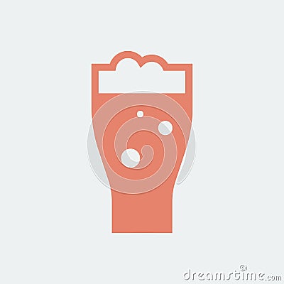 Pint of beer graphic illustration Vector Illustration