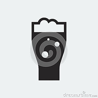 Pint of beer graphic illustration Vector Illustration