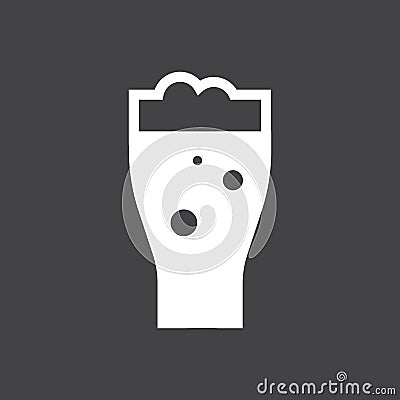 Pint of beer graphic illustration Vector Illustration