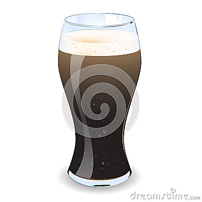 Pint Of Guiness Cartoon Illustration