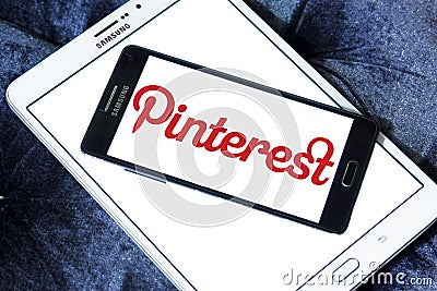 Pinterest logo Editorial Stock Photo