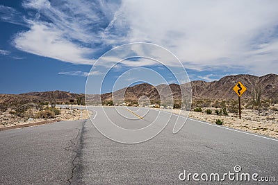 Pinto Basin Road Stock Photo