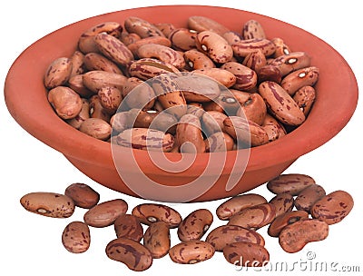 Pinto bean or speckled bean Stock Photo