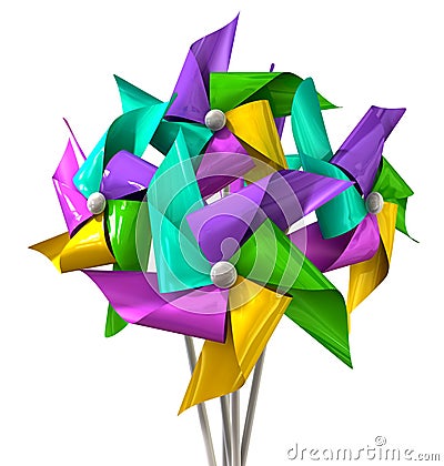 Pinwheel Bunch Stock Photo