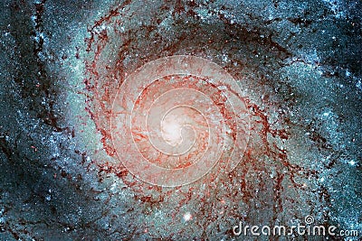 Pinwheel Galaxy Supernova Core pulsar neutron star Stock Photo