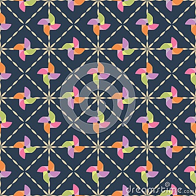 Pinwheel pattern Vector Illustration