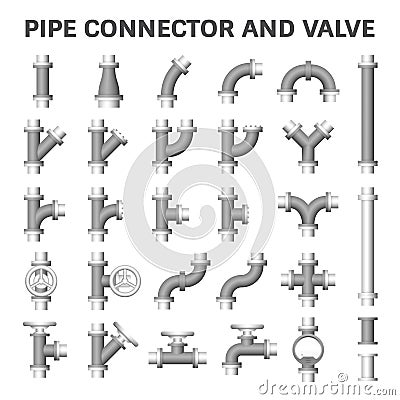 Pipe Connector Icon Vector Illustration