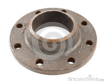 Pipe flange Stock Photo