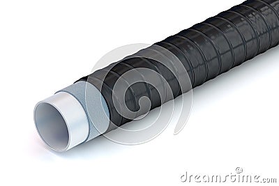 Pipe with insulation coatings Cartoon Illustration