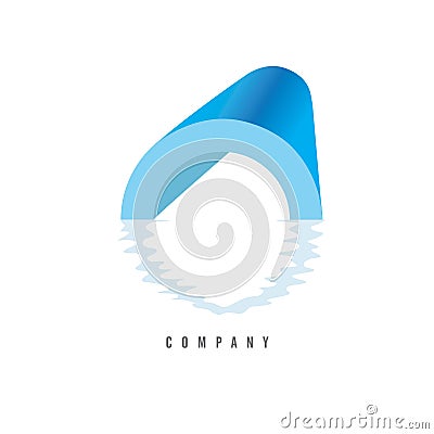 Pipe logo on white background. Plumbing company logo Vector Illustration