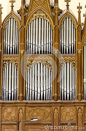 Pipe organ Stock Photo