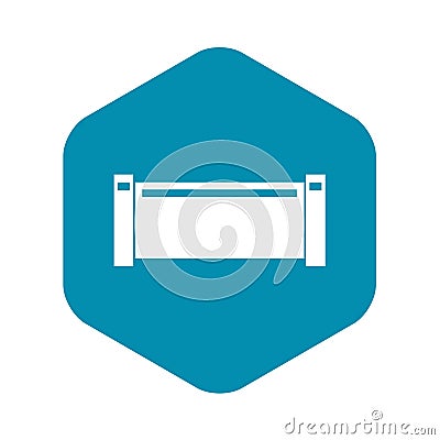 Pipe piece icon, simple style Vector Illustration