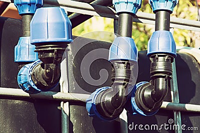 Pipe system Stock Photo