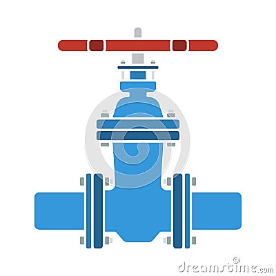 Pipe Valve Icon Vector Illustration