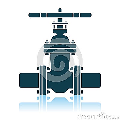 Pipe Valve Icon Vector Illustration