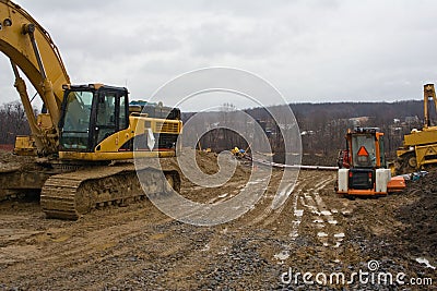 Pipeline construction Stock Photo