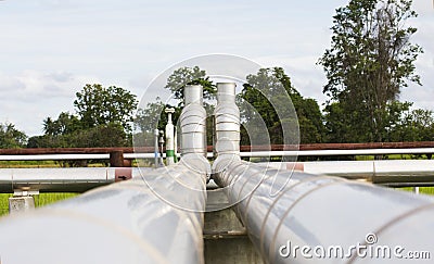 Pipeline transportation Oil Stock Photo