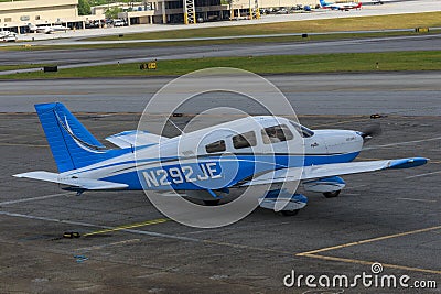 Piper Archer II Model PA-28-181 Airplane Editorial Stock Photo