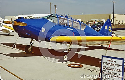 Piper PT-1 Trainer NX4300 CN PT-1 . Editorial Stock Photo