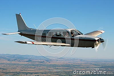 General Aviation - Piper Saratoga Aircraft Editorial Stock Photo