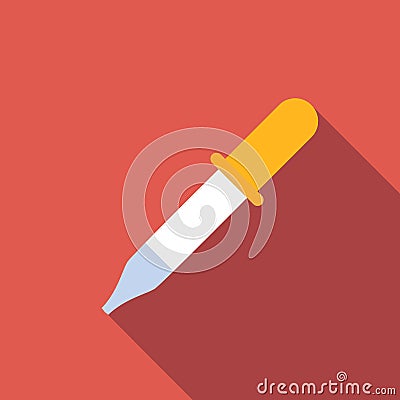 Pipette flat icon Stock Photo