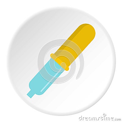 Pipette icon circle Vector Illustration