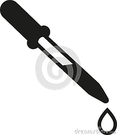 Pipette icon lab Vector Illustration