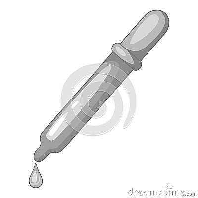 Pipette icon monochrome Vector Illustration