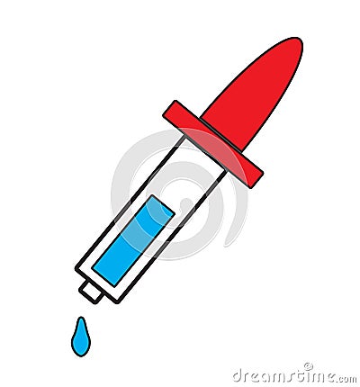 Pipette icon vector Vector Illustration