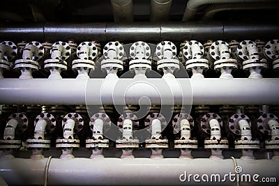 Pipipe line , manifold pipe line Stock Photo