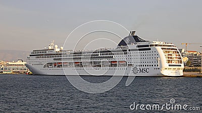 MSC LIRICA CRUISE SHIP-GREECE Editorial Stock Photo