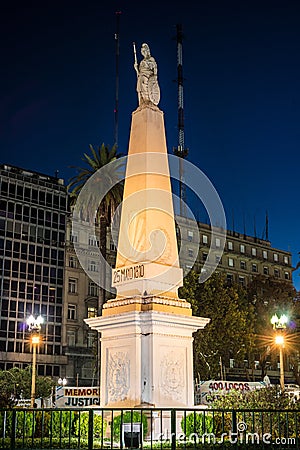 The Piramide de Mayo in Buenos Aires, Argentina Editorial Stock Photo
