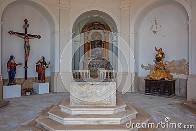 Piran, Slovenia, 23 June 2023: Interior of the Cathedral of San Editorial Stock Photo