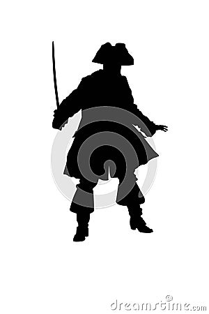 Pirat man with sabre Stock Photo