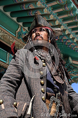 Pirate In Asia Stock Photo