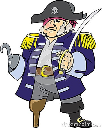 Pirate captain Vector Illustration