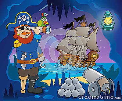 Pirate cove theme image 5 Vector Illustration