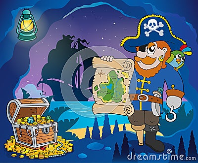 Pirate cove theme image 4 Vector Illustration