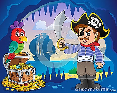 Pirate cove topic image 2 Vector Illustration